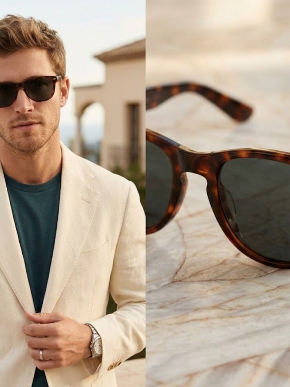 Family Optics Legendary Essentials Brown Tortoise Square Sunglasses NEW‎